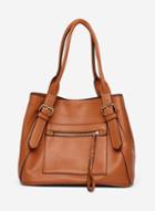 Dorothy Perkins Tan Plait Detail Shopper Bag
