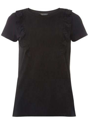 Dorothy Perkins Black Ruffle Lace T-shirt
