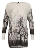 Dorothy Perkins *izabel London Grey Forest Print Top