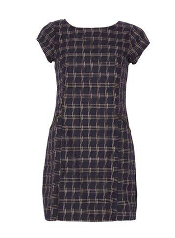 Dorothy Perkins *izabel London Navy Checked Shift Dress