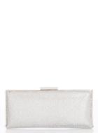 *quiz Silver Diamante Clutch Bag