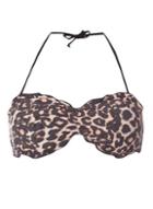 Dorothy Perkins *vero Moda Leopard Bandeau Bikini Top