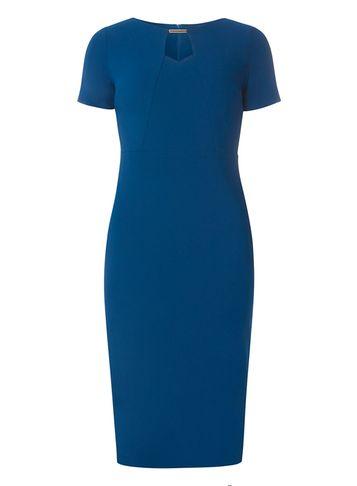 Dorothy Perkins Teal Bar Detail Dress