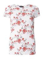 Dorothy Perkins Ivory Poppy Print T-shirt