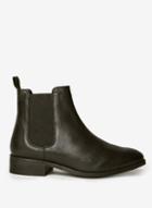 Dorothy Perkins Black 'axel' Leather Chelsea Boots