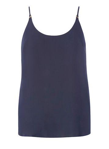 Dorothy Perkins Navy Metal Trim Camisole Top