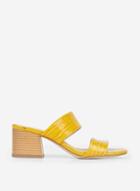 Dorothy Perkins Yellow 'boa' Double Strap Sandals