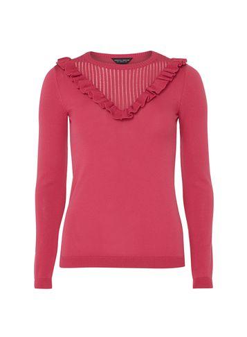 Dorothy Perkins Raspberry Frill Chevron Jumper
