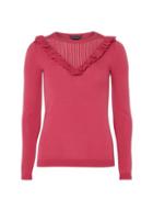 Dorothy Perkins Raspberry Frill Chevron Jumper