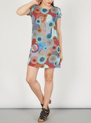 Dorothy Perkins *izabel London Multi Blue Shift Dress