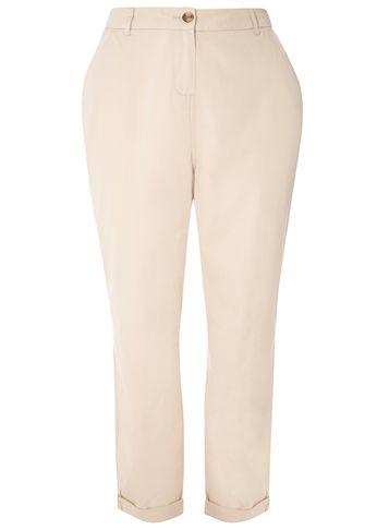 Dorothy Perkins Dp Curve Stone Chino Trousers