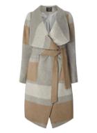 Dorothy Perkins Grey Striped Waterfall Coat