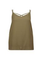 Dorothy Perkins *dp Curve Khaki Cross Back Camisole Top