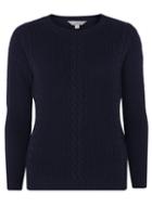 Dorothy Perkins Navy Cable Knitted Jumper