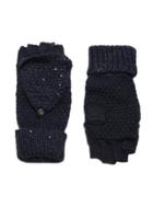 Dorothy Perkins Navy Sequin Fingerless Gloves