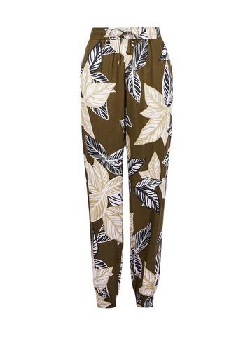 Dorothy Perkins Khaki Leaf Print Joggers