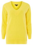 Dorothy Perkins Yellow V-neck Jumper
