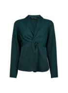 Dorothy Perkins Green Knot Front Top