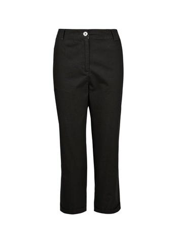 Dorothy Perkins Black Poplin Crop Cotton Trousers