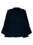 *only Black Ruffle Sleeve Blouse