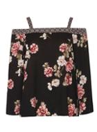 Dorothy Perkins Floral Geo Print Cold Shoulder Top