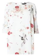 Dorothy Perkins Dp Curve Grey Heron Tie Sleeve Top