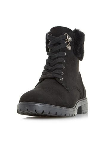 *head Over Heels By Dune Black 'piyah' Ankle Boots
