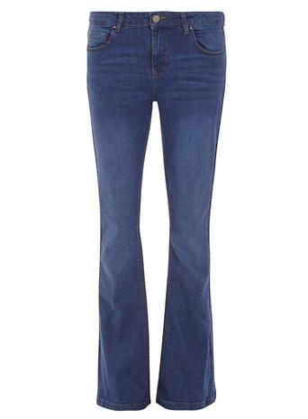 Dorothy Perkins Bright Blue Fit And Flare Jeans