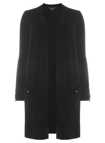 Dorothy Perkins Dp Curve Button Cuff Cardigan