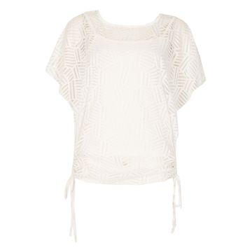 Dorothy Perkins *izabel London White Drawstring Top