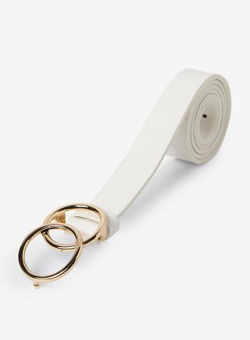 Dorothy Perkins White Double Circle Belt