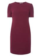 Dorothy Perkins Petite Purple Jersey Tuck Sleeve Shift Dress