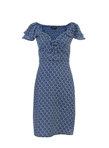 Dorothy Perkins * Geometric Print Tie Front Dress