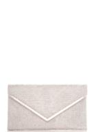 Dorothy Perkins *quiz Silver Envelope Clutch Bag