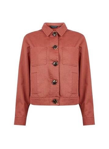 Dorothy Perkins Rust Button Front Jacket