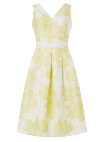 Dorothy Perkins *luxe Lemon Jacquard Prom Dress