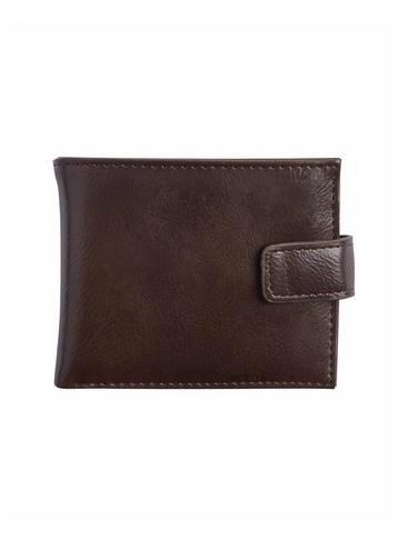 Dorothy Perkins *burton Dark Brown Pu Clasp Wallet