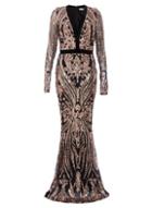 *quiz Black Sequin Fishtail Maxi Dress