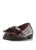 Dorothy Perkins *head Over Heels By Dune Gigli' Burgandy Flat Loafers