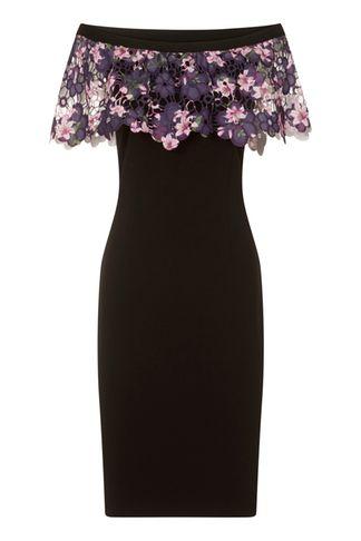 Dorothy Perkins *paper Dolls Black Bardot Bodycon Dress