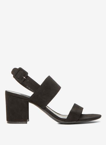 Dorothy Perkins Black Sadie Block Heel Sandals
