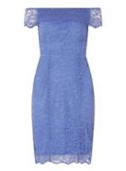 Dorothy Perkins Blue Bardot Lace Pencil Dress