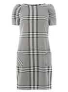 Dorothy Perkins Grey Jacquard Check Shift Dress