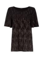 Dorothy Perkins *roman Originals Glitter Front Top