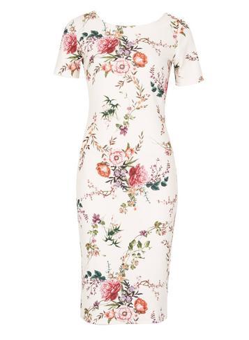 Dorothy Perkins *feverfish Pink Printed Bodycon Dress
