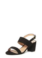 Dorothy Perkins Black 'sally' Double Strap Sandals