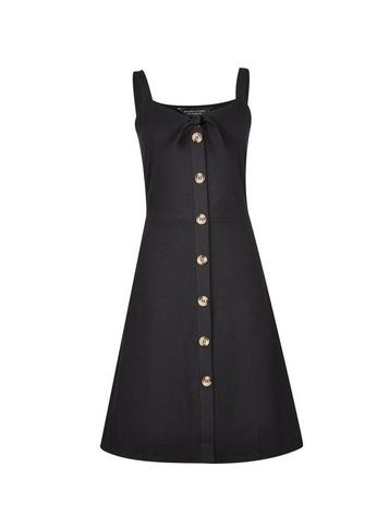 Dorothy Perkins Black Button Through Camisole Dress