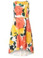 Dorothy Perkins Coral Floral Fit And Flare Dress