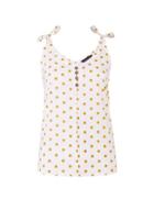 Dorothy Perkins White Spot Print Button Camisole Top