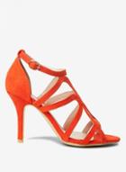Dorothy Perkins Wide Fit Orange 'baxter' Sandals